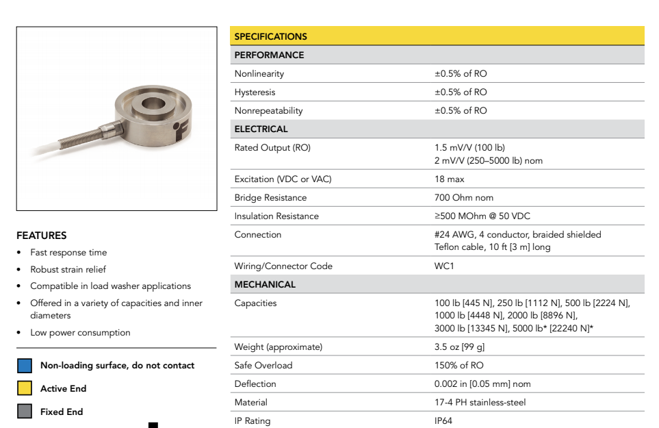 LTH350-100lb稱重傳感器