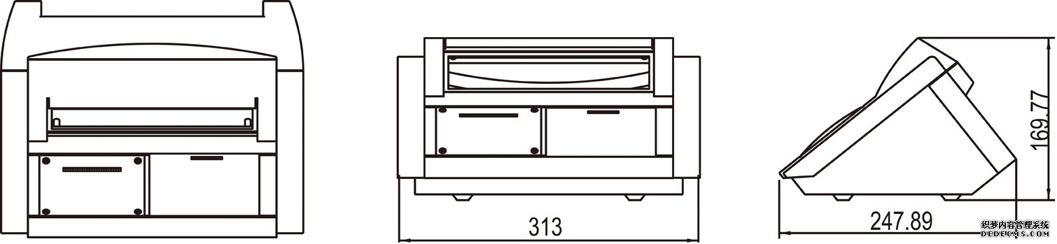 耀華XK3190—DS3MP 數(shù)字稱重顯示控制器產品尺寸